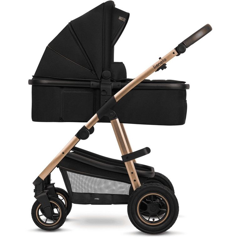 Lionelo, Amber, wózek wielofunkcyjny, 3w1, Black Onyx