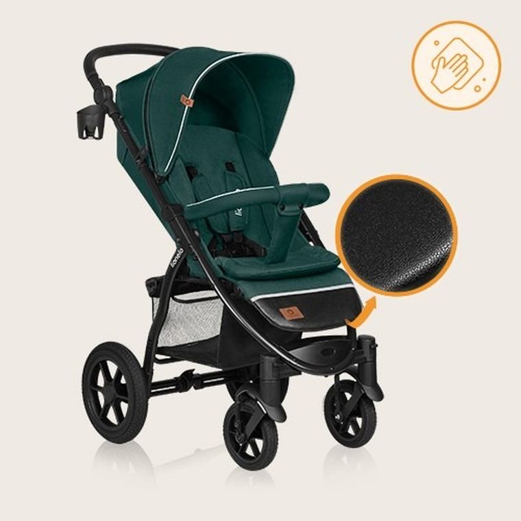 Lionelo, Annet Tour, wózek spacerowy, Green Turquoise