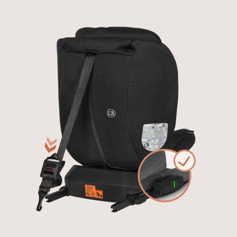 Lionelo, Bastiaan, I-size, fotelik samochodowy, 40-150 cm, Black Grey