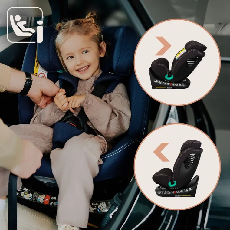 Lionelo, Bastiaan One, I-Size, fotelik samochodowy, Black Carbon, 40-150 cm