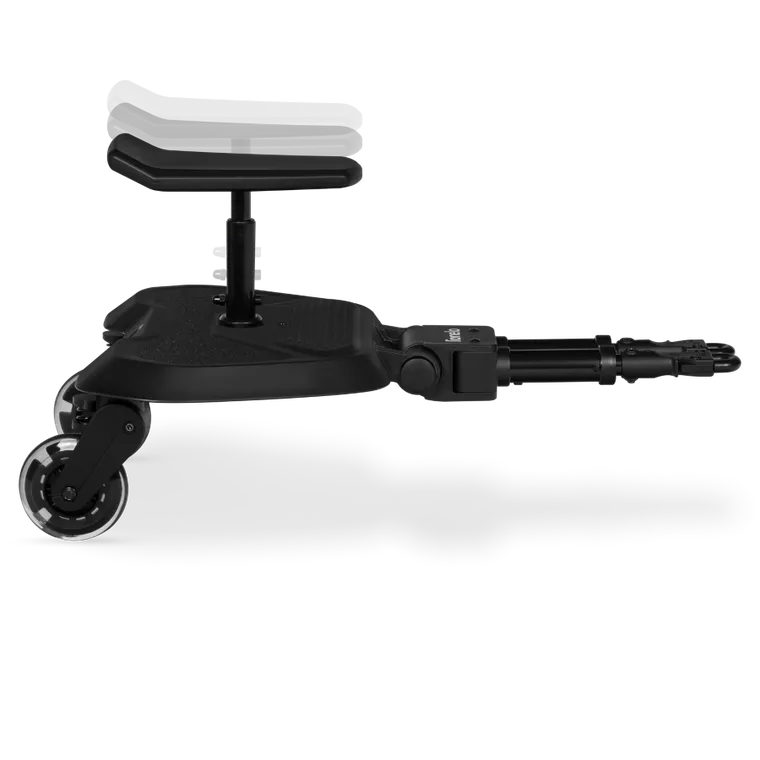 Lionelo, Buggy Board, uniwersalna dostawka do wózka, black onyx