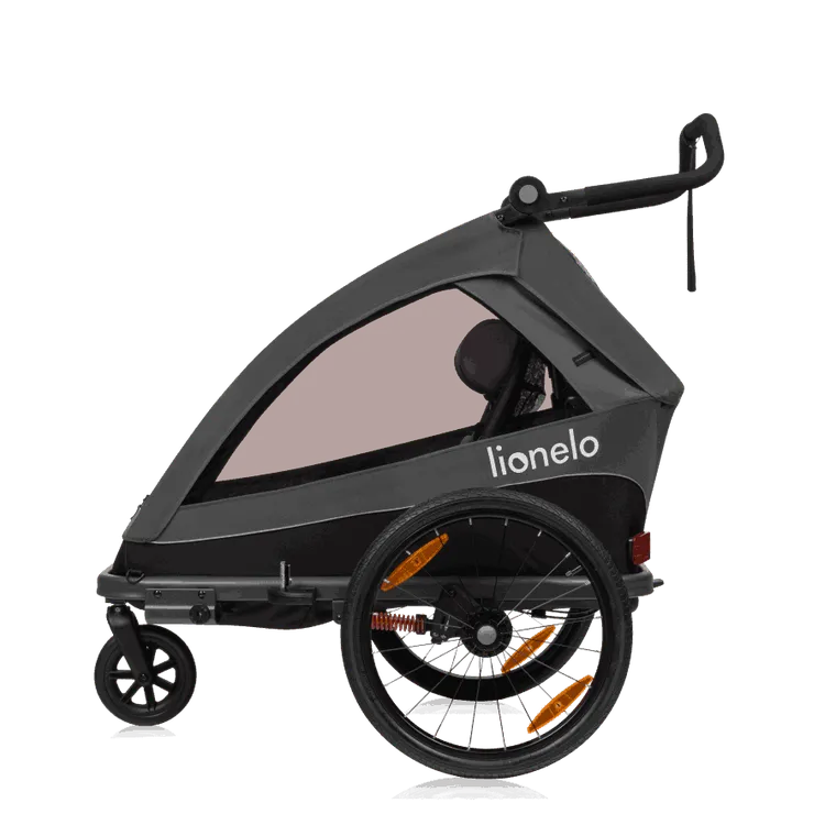 Lionelo, Cama, przyczepka rowerowa, Grey Graphite