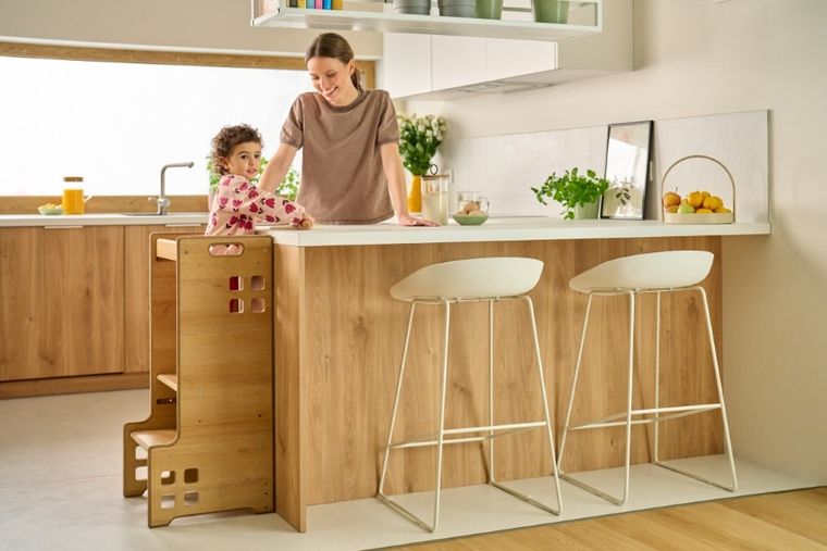 Lionelo, Cass, pomocnik kuchenny, 2w1, Natural