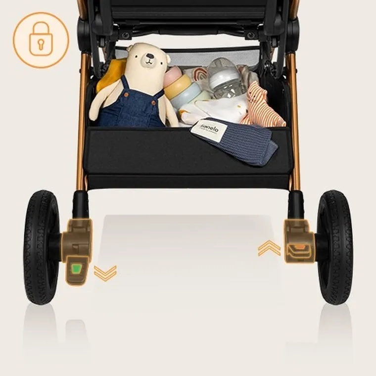 Lionelo, Cloe, wózek spacerowy, Golden Moments