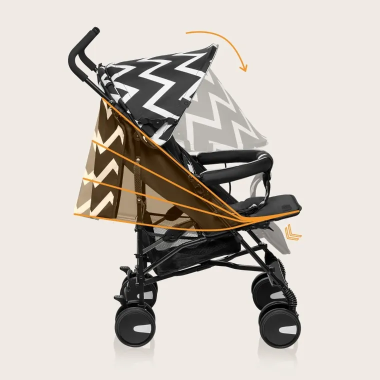 Lionelo, Elia Oslo, wózek spacerowy, czarno-biały