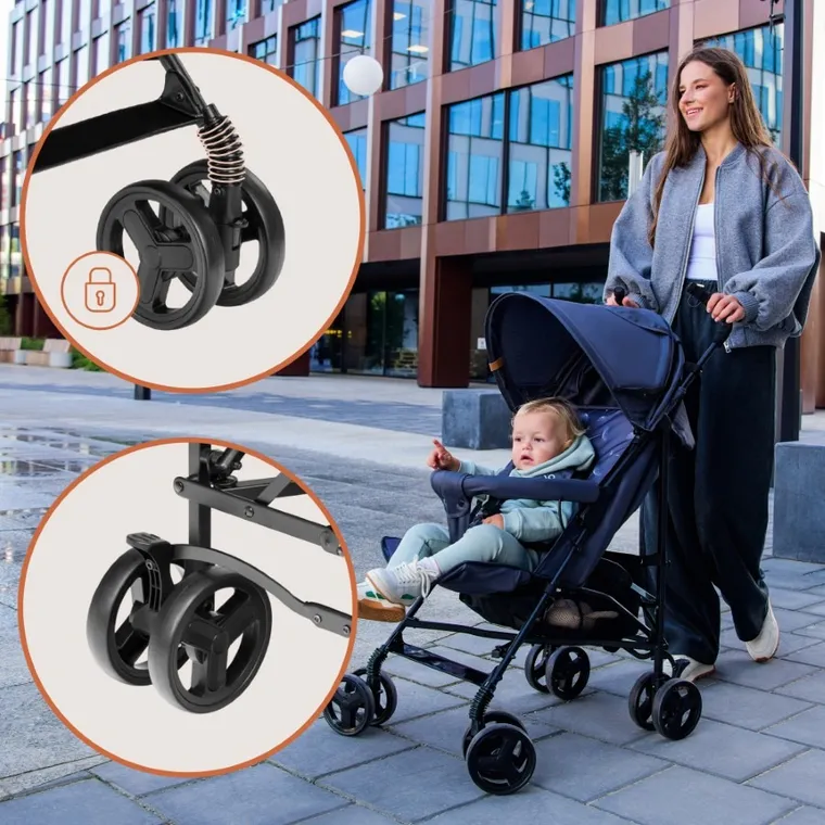 Lionelo, Elia, wózek spacerowy, Brown Chocolate