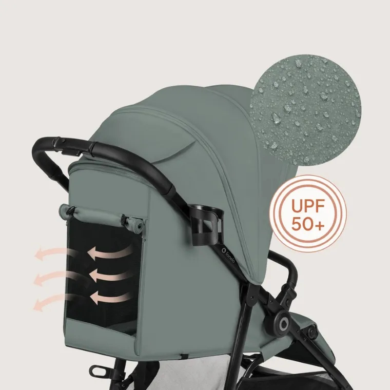 Lionelo, Emerald, wózek spacerowy, green forest