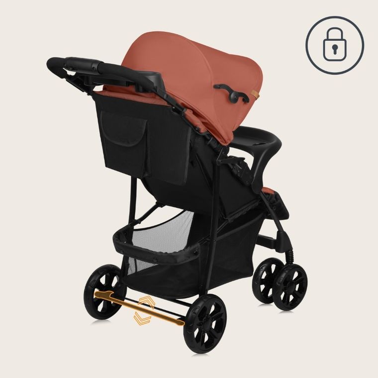 Lionelo, Emma Plus, wózek spacerowy, Coral Pink