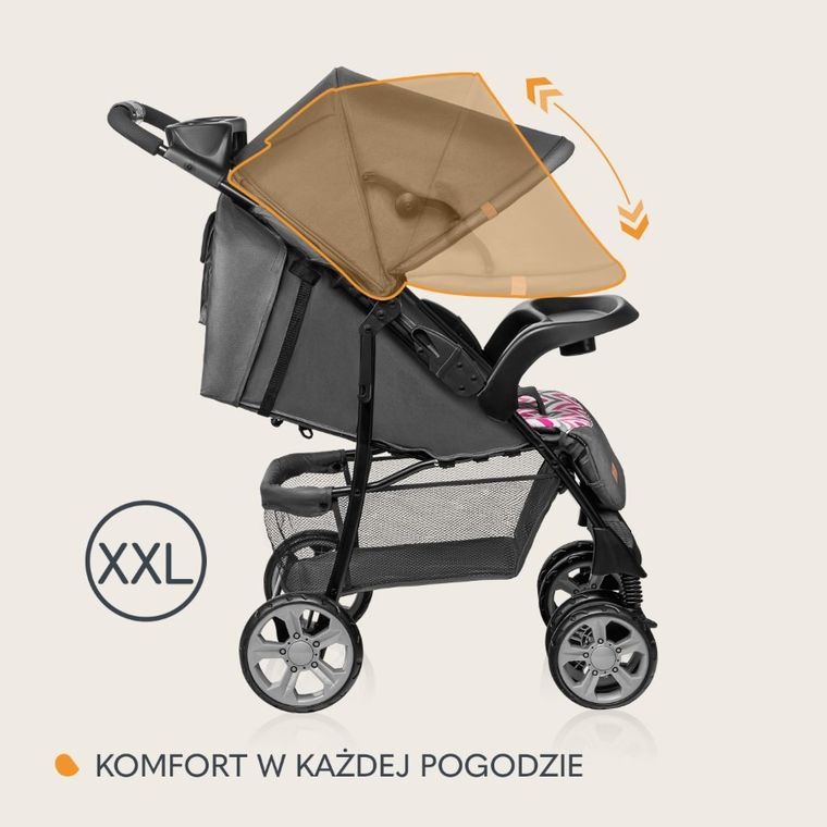 Lionelo, Emma Plus, wózek spacerowy, Pink Scandi