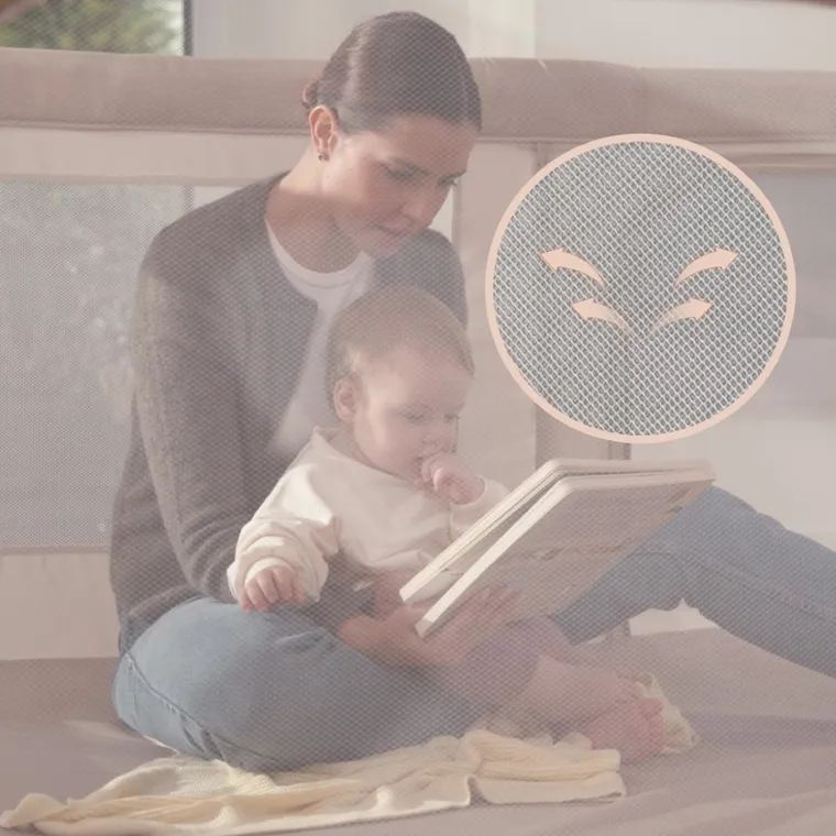 Lionelo, Florence XL Easy Fold, kojec, beige sand