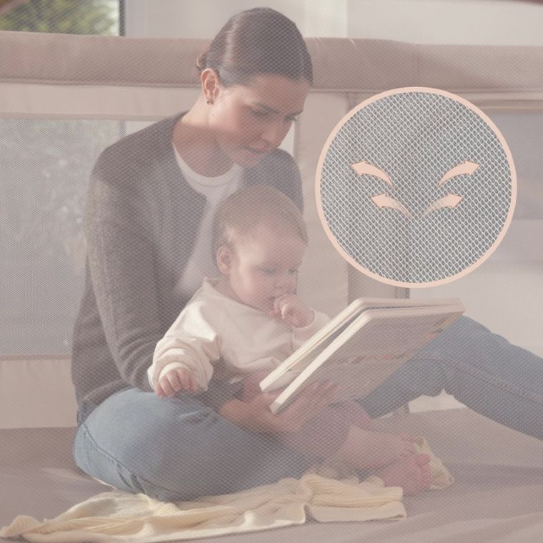 Lionelo, Florence XL Easy Fold, kojec, grey stone