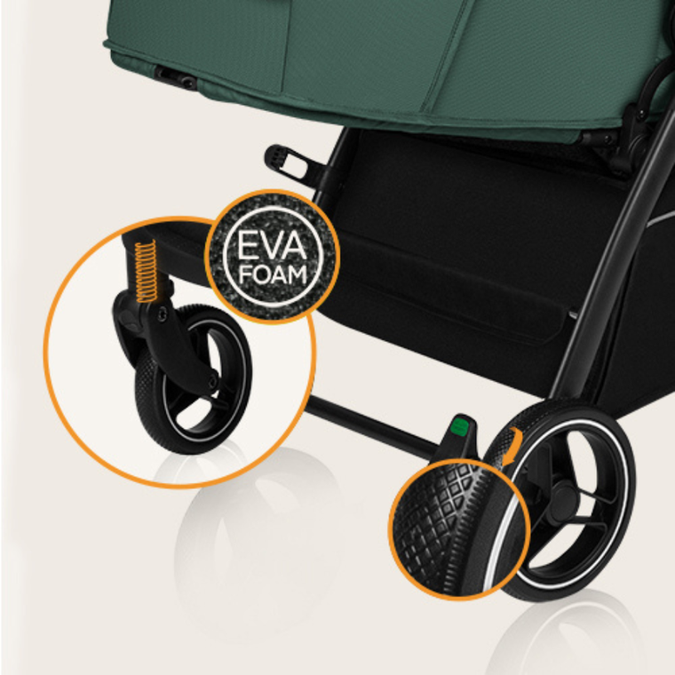 Lionelo, Ingrid, wózek spacerowy, Green Emerald