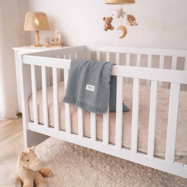 Lionelo, kocyk muślinowy, Dove Grey, 70-100 cm