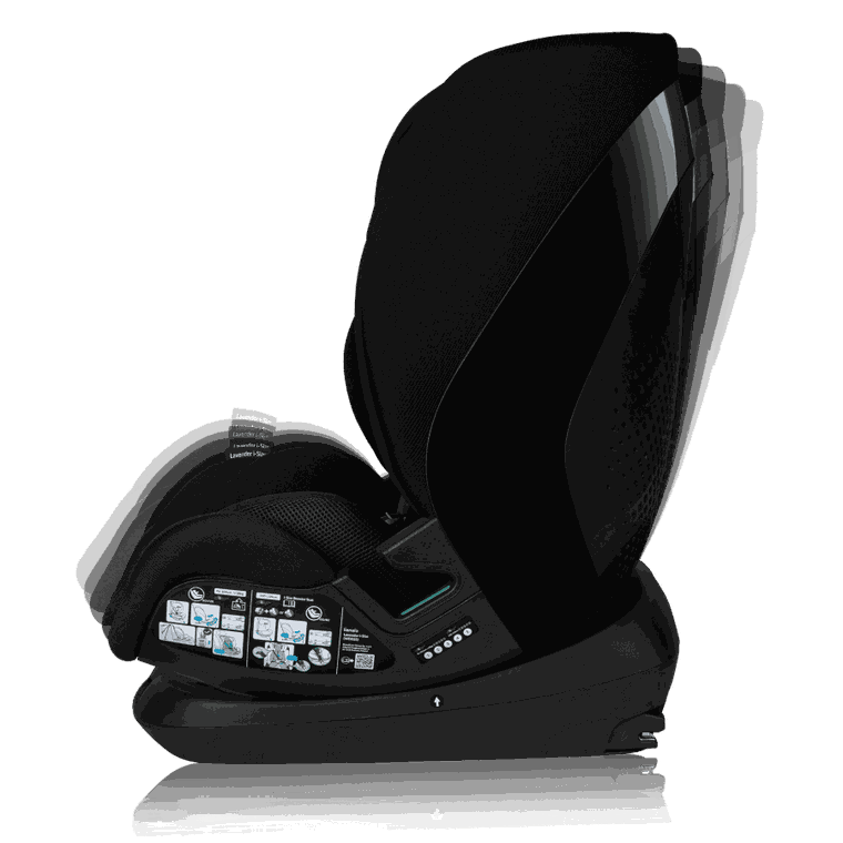 Lionelo, Lavender I-Size, fotelik samochodowy, Black Carbon, 76-150 cm