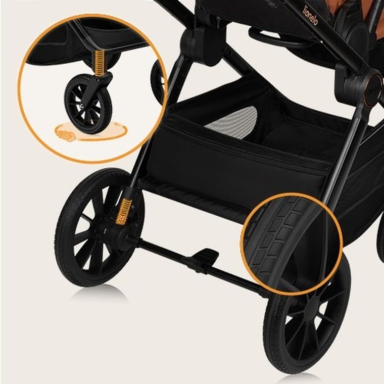 Lionelo, Layla, wózek wielofunkcyjny, 2w1, Brown Rurst