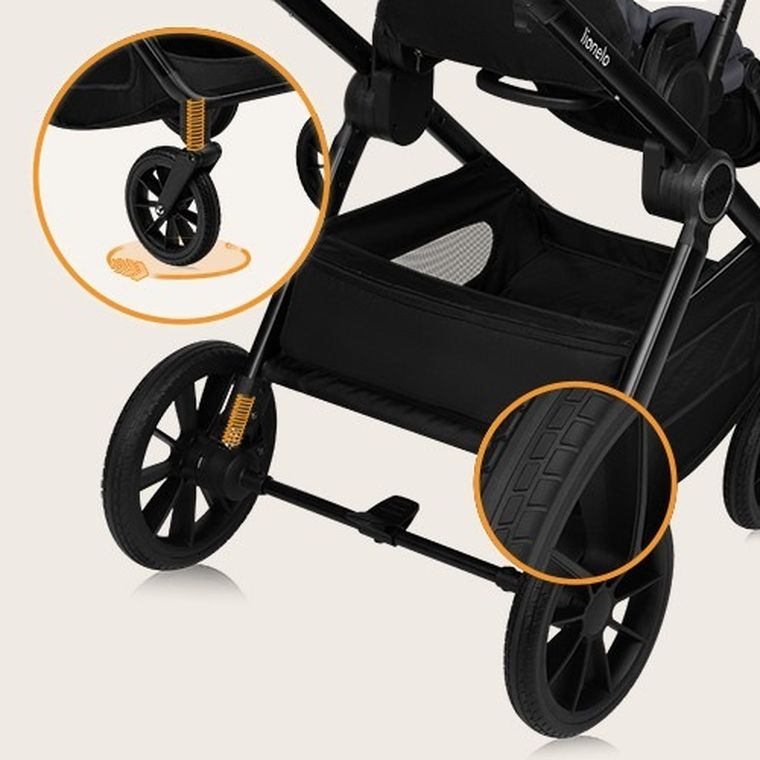 Lionelo, Layla, wózek wielofunkcyjny, 2w1, Grey Stone