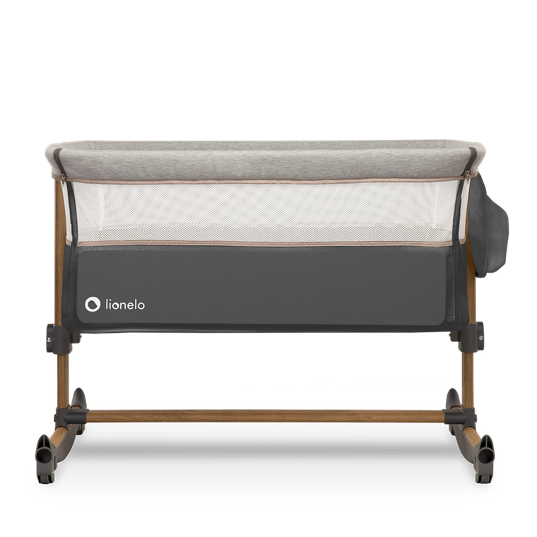 Lionelo, Leonie, łóżeczko dostawne, Grey Stone