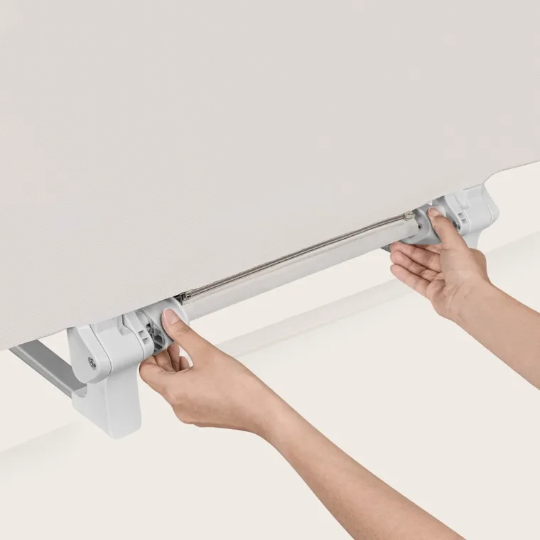 Lionelo, Lora, barierka ochronna do łóżka, Beige Sand