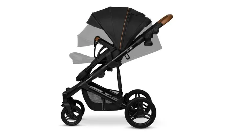 Lionelo, Mari Tour, wózek wielofunkcyjny z zestawem akcesoriów, 2w1, Black Onyx