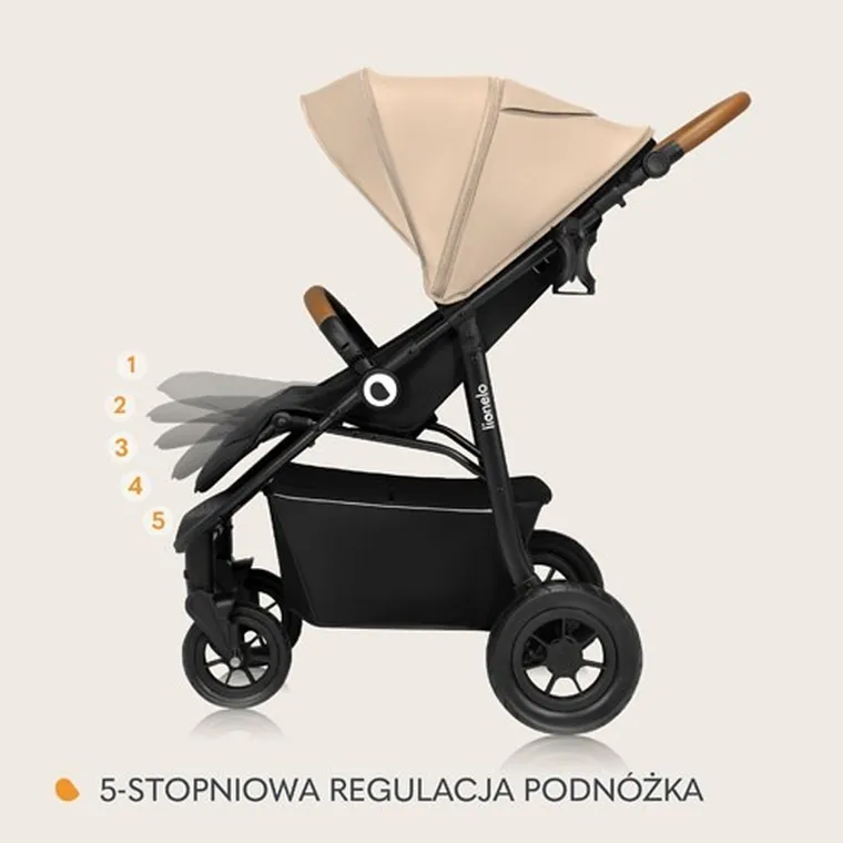 Lionelo, Natt, wózek spacerowy, Beige Sand