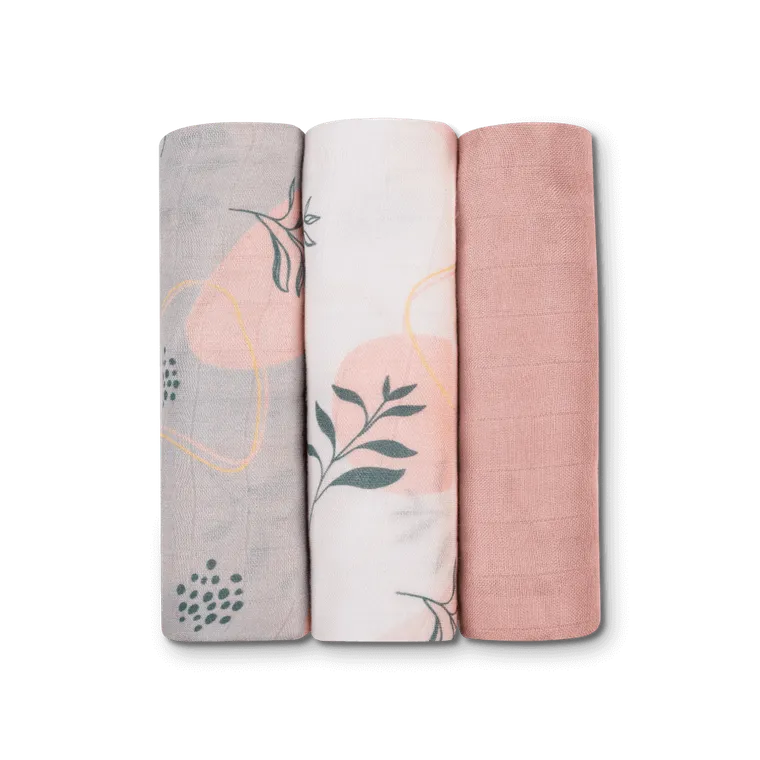 Lionelo, pieluszki dla dziecka, bambusowe, Leaf, 70-70 cm