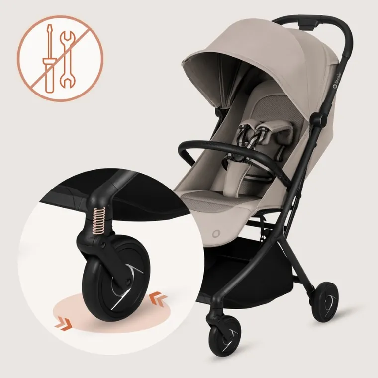 Lionelo, Sia, wózek spacerowy, beige sand