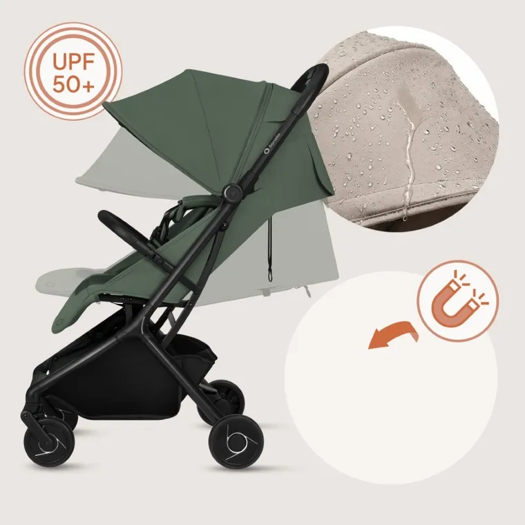 Lionelo, Sia, wózek spacerowy, emerald