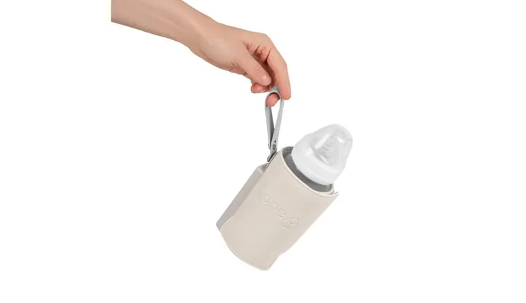 Lionelo, ThermUp Go, przenośny podgrzewacz do butelek, Beige Sand