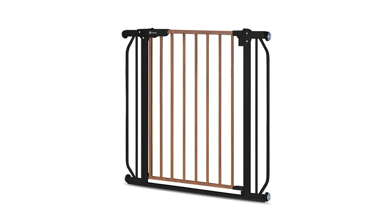 Lionelo, Truus, Slim, bramka ochronna, Black Carbon Natural