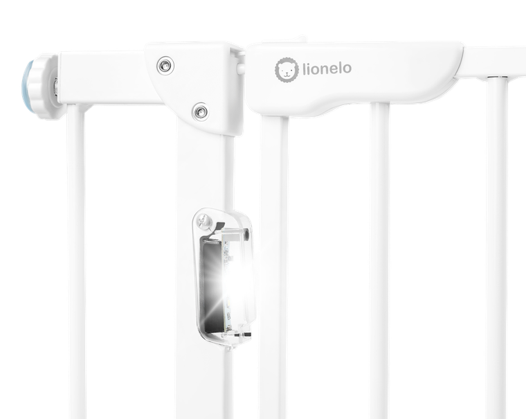 Lionelo, Truus Slim Led, barierka zabezpieczająca, biała