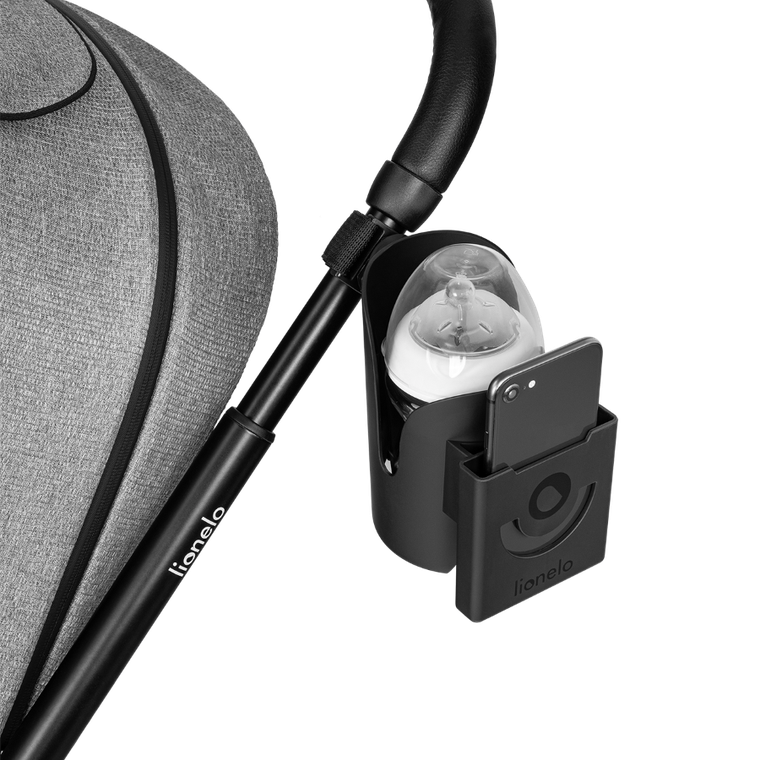 Lionelo, uchwyt na kubek i telefon, Ove Black Carbon