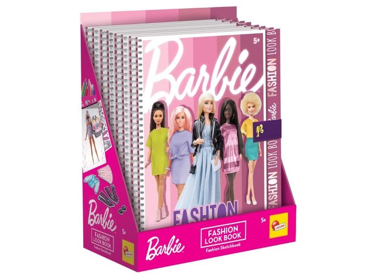Lisciani, Barbie, Fashion Look, szkicownik z naklejkami