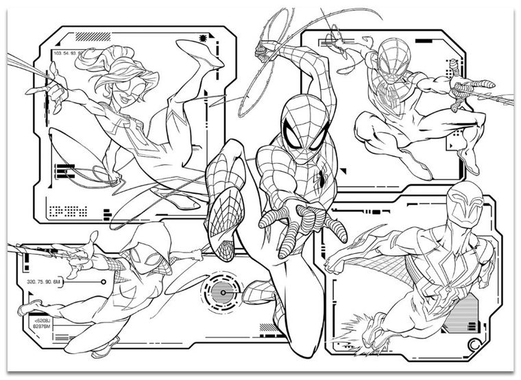 Lisciani, Spidey i super-kumple, puzzle dwustronne, 192 elementy