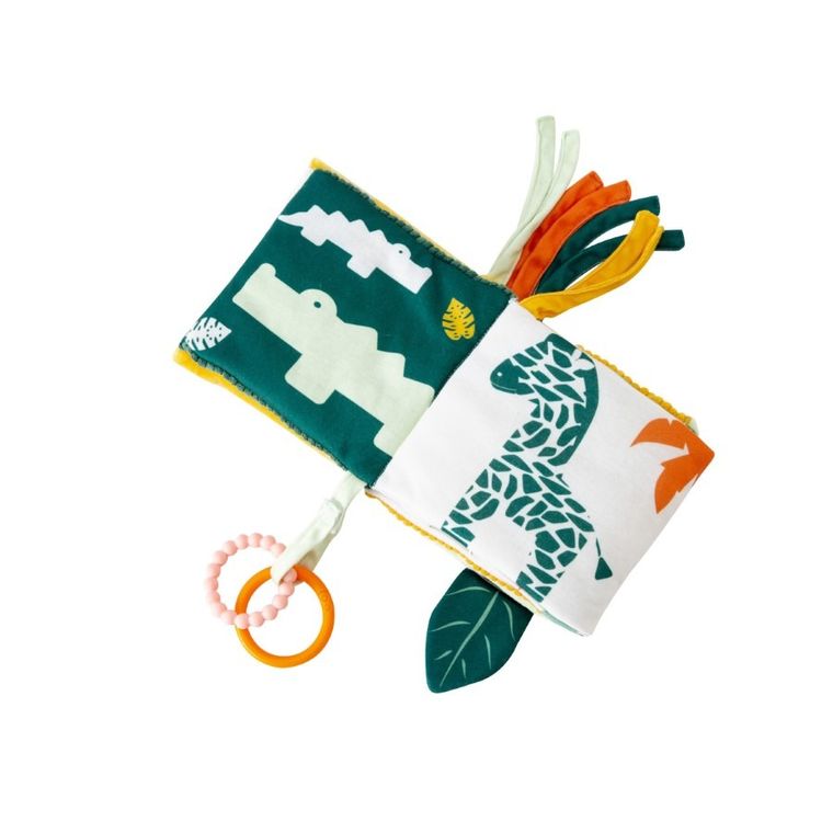 Little Big Friends, pierwsza książeczka aktywizująca 2w1, dżungla