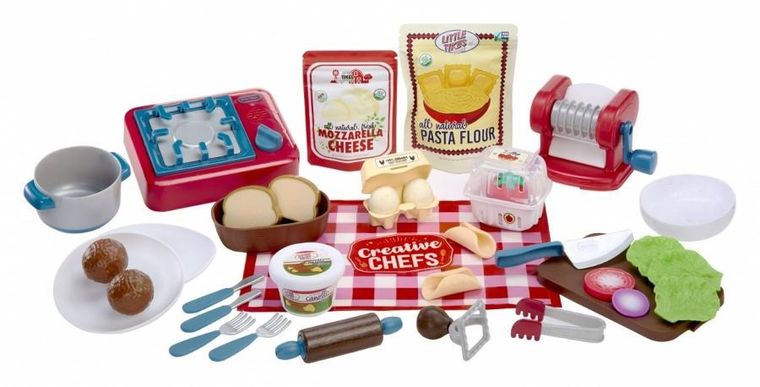 Little Tikes, Creative Chefs, Italian Dinner Kit, Włoska Kolacja, zestaw kuchenny z maszynką do makaronu