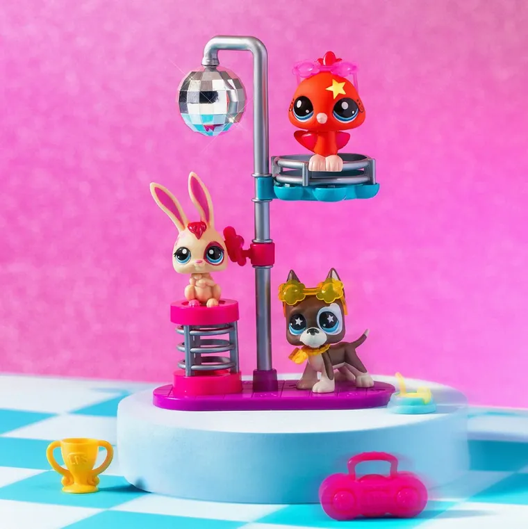 Littlest Pet Shop, Disco, zestaw 3 figurek