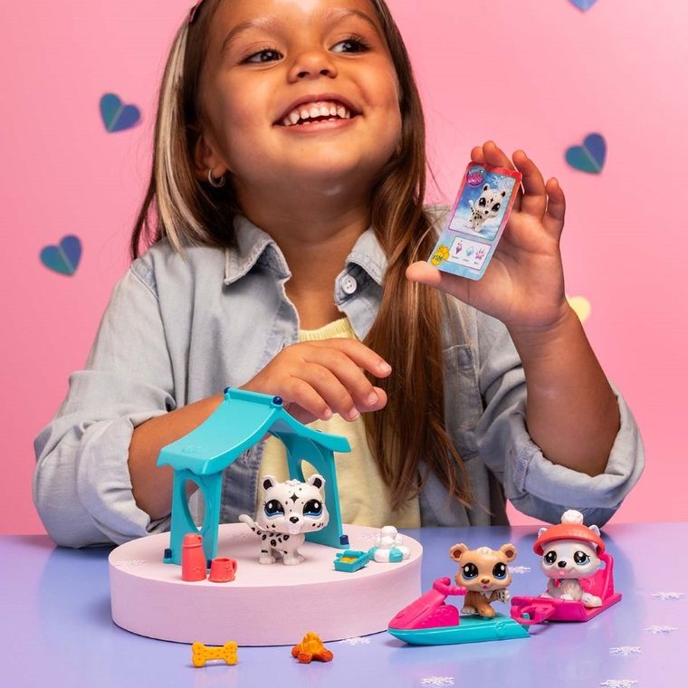 Littlest Pet Shop, Śnieżny Dzień, zestaw 3 figurek
