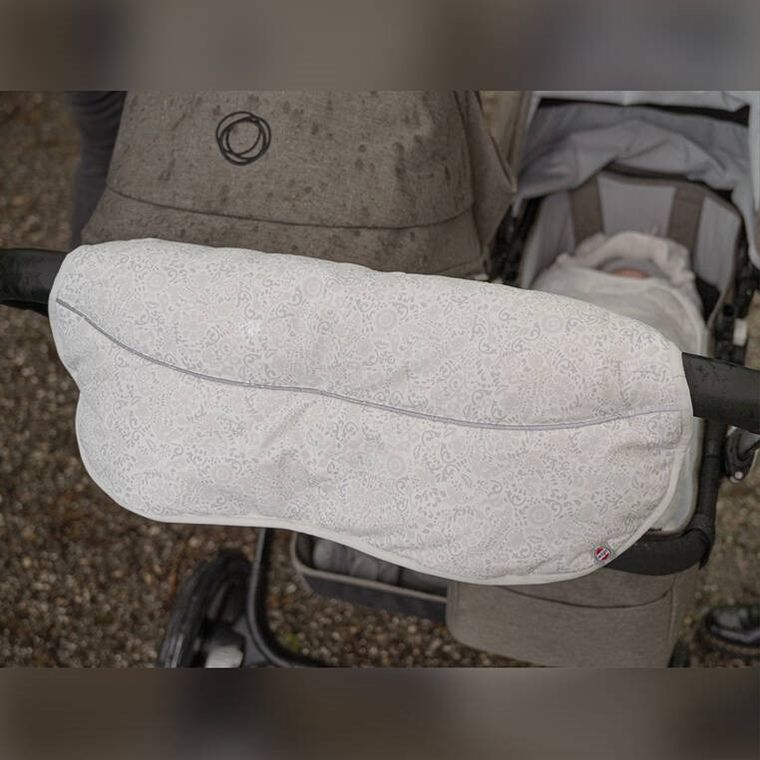 Lodger, Taslon, Drizzle, mufka do wózka, wodoodporna, szary