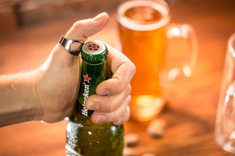 Lodowy kufel, chiller, złocisty, 400 ml