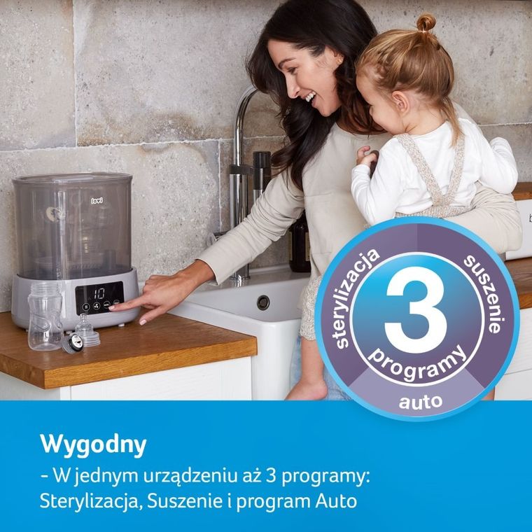 Lovi, elektryczny sterylizator parowy z suszarką