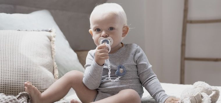 Lovi, Night&Day, łańcuszek do smoczka, niebieski