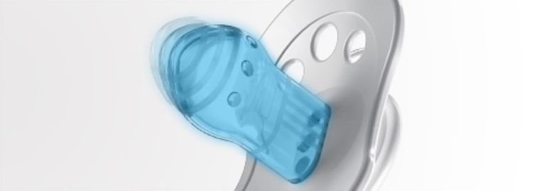 Lovi, Night&Day, smoczek silikonowy, dynamiczny, 18m+, różowy, 2 szt.