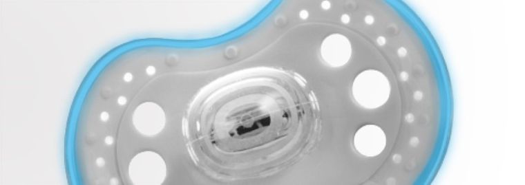 Lovi, Night&Day, smoczek silikonowy, dynamiczny, 6-18m, niebieski, 2 szt.