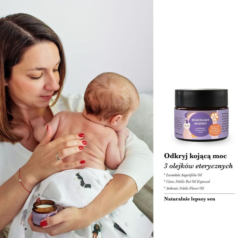 LullaLove, mazidło relaksacyjne do masażu, lawenda, mandarynka, rumianek, 50 ml