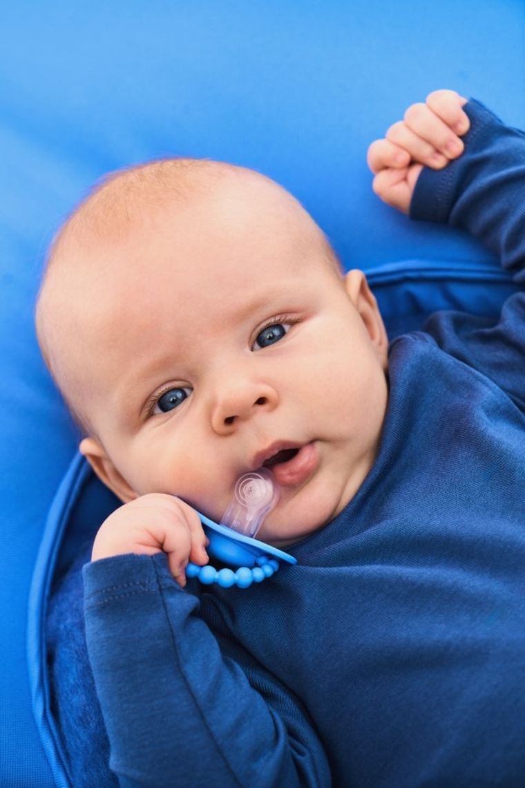 LUU Kids, smoczek pozycjonujący, Greek Sky, 0-3m