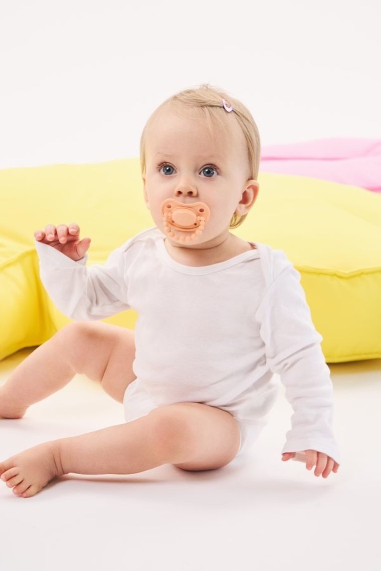 LUU Kids, smoczek pozycjonujący, Summer Apricot, 0-3m