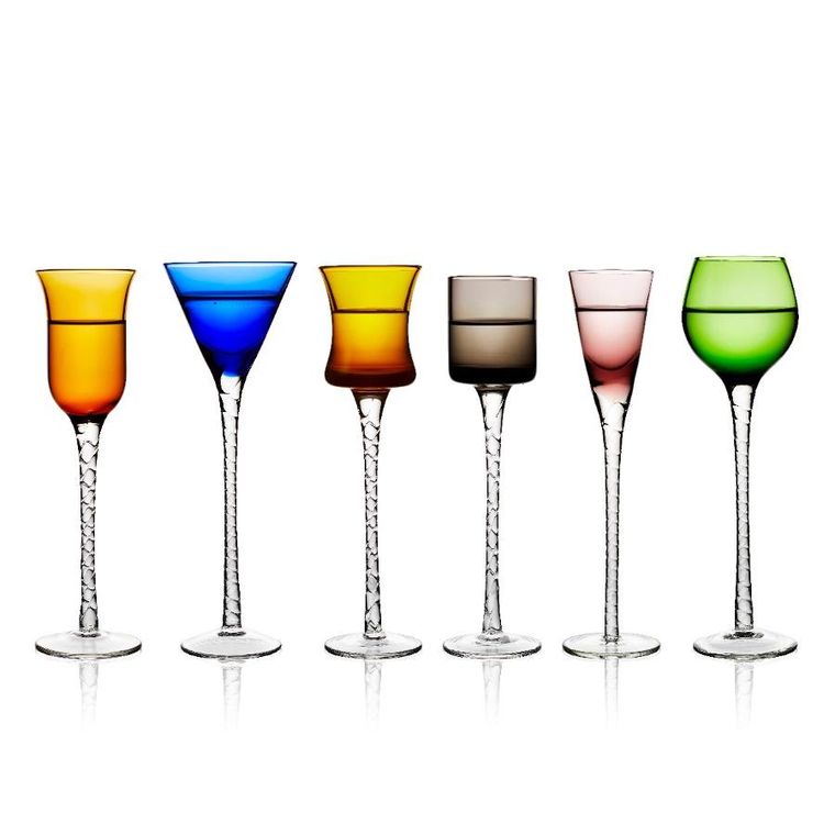 Lyngby Glas, Aquavit, kieliszki do wódki, London, 6 szt.