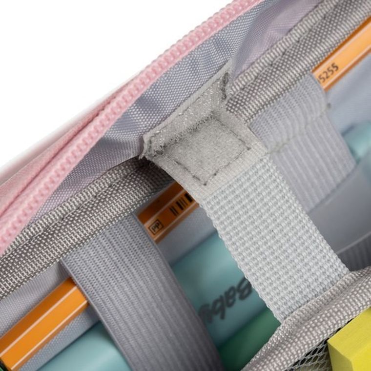 Maaleo, piórnik rozkładany, podwójny, różowy