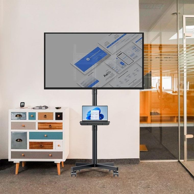 Maclean, stojak na telewizor, 32-55", na kółkach, Vesa 400-400 mm, 25 kg, MC-949