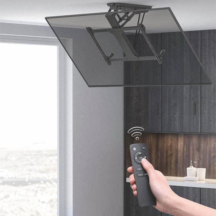 Maclean, uchwyt do telewizora, elektryczny, sufitowy, 32"-70", 35 kg, MC-880T